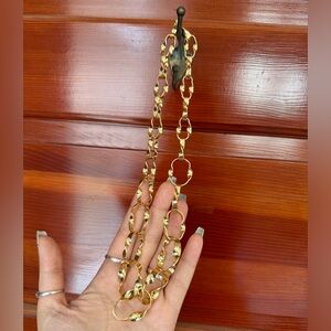 Gold painted necklace